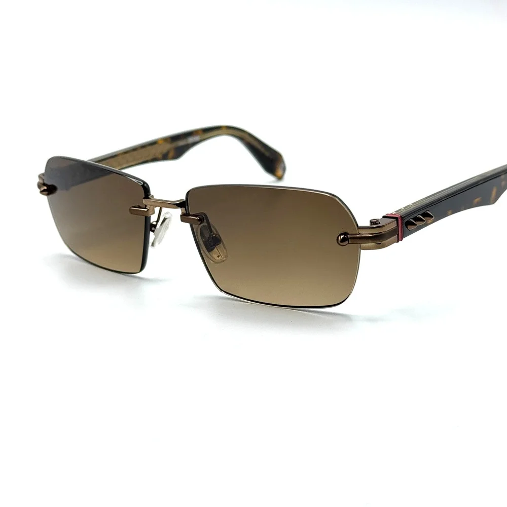Christian Louboutin Sunglasses Greggo LB0041 36F Bronze Rimless Frame 56-16-145